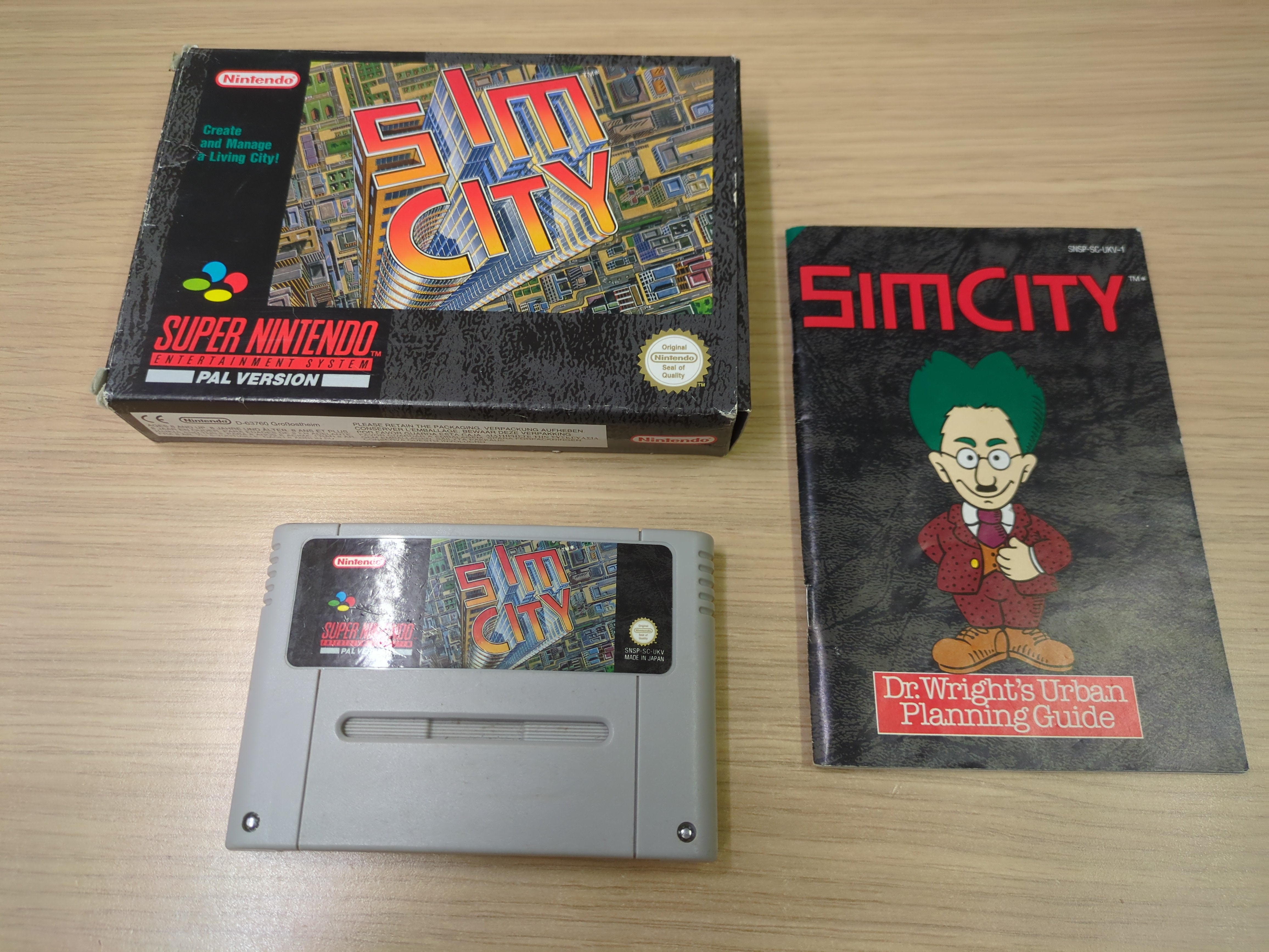 Sim City Super Nintendo SNES game Boxed Sim City Super Nintendo SNES game Boxed